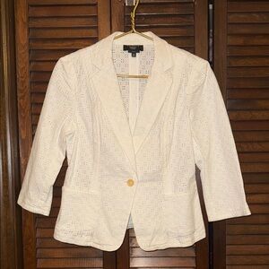Talbots Petite Women's Eyelet Blazer